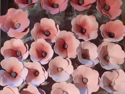 Séchage coquelicot rouge porcelaine