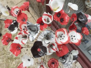 Grande fleur porcelaine blanche – Image 2