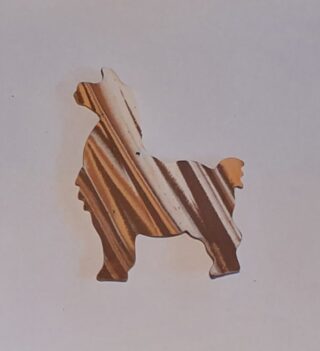 Figurine porcelaine lamas, marron, caramel, noir