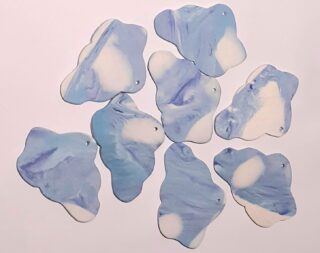 Figurine porcelaine nuage, nuance, bleu – Image 2